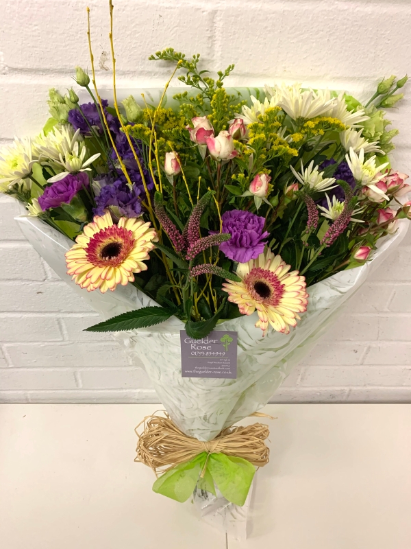 Colours of spring bouquet – buy online or call 01793 854 949