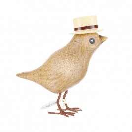 Garden Bird with Panama Hat